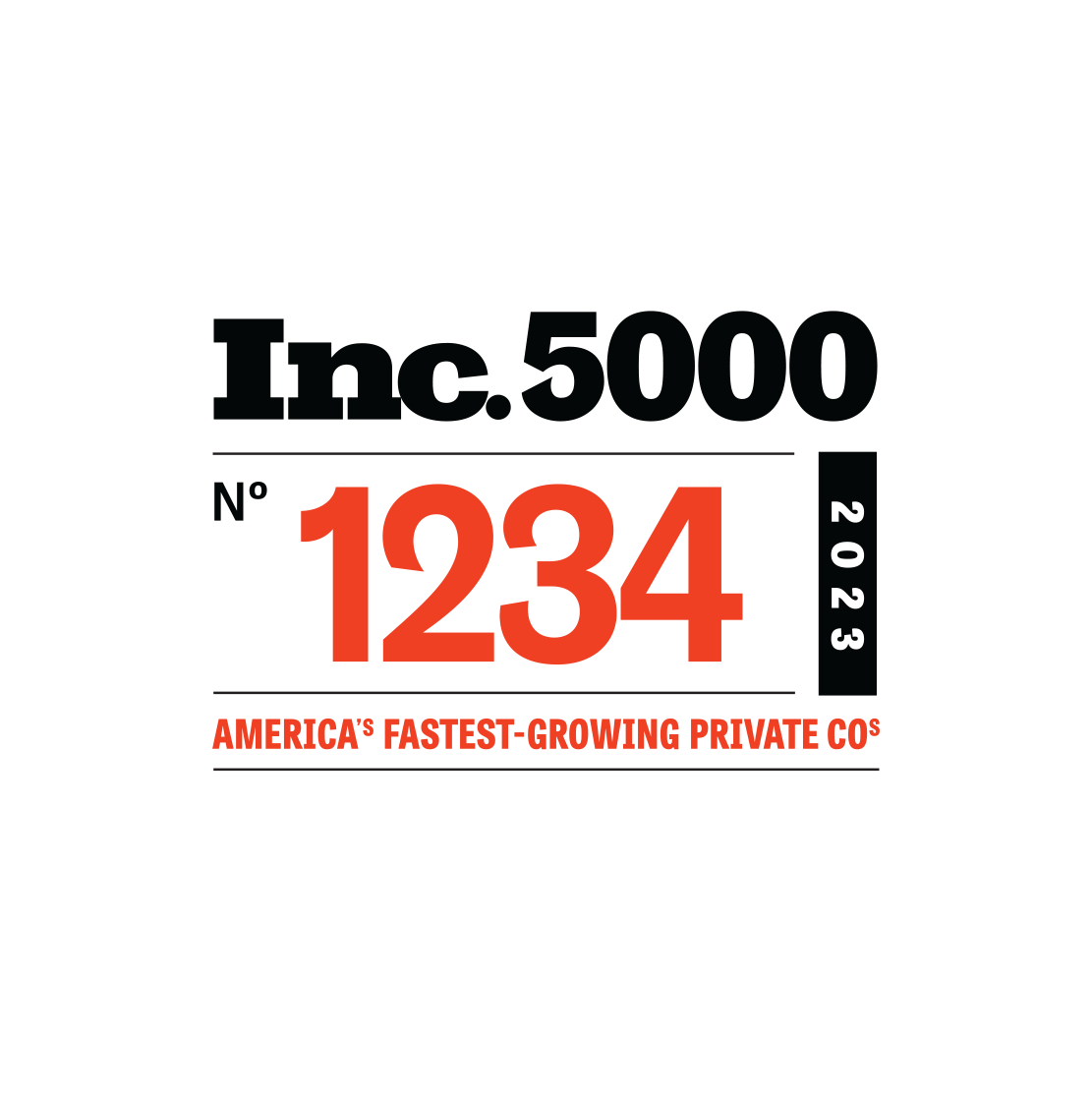 Inc. 5000 – Custom Rank Logo – Inc. Store